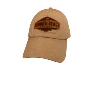 Laguna Beach California Beige Baseball Cap Otto Adjustable Strap Cotton Casual
